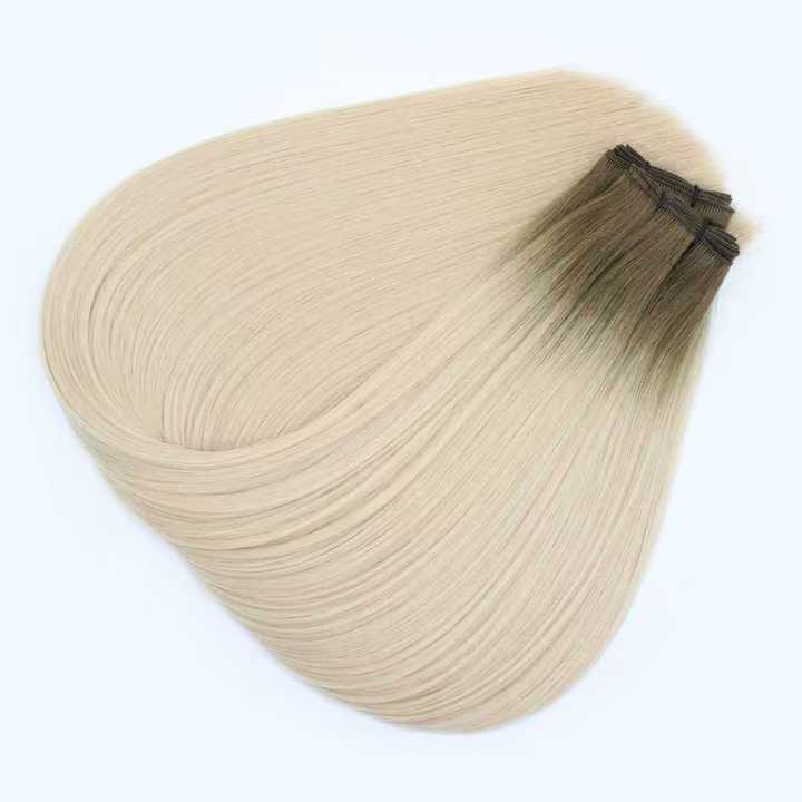 Remy Human Hair Faded Straight Weft Hair Extensions (Seamless Weft)