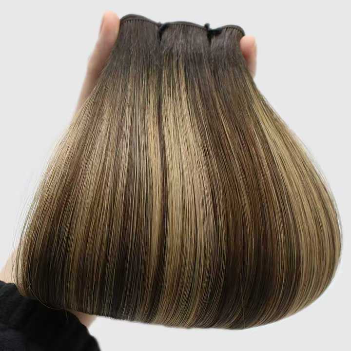 Remy Human Hair Mixed Straight Weft Hair Extensions (Seamless Weft)