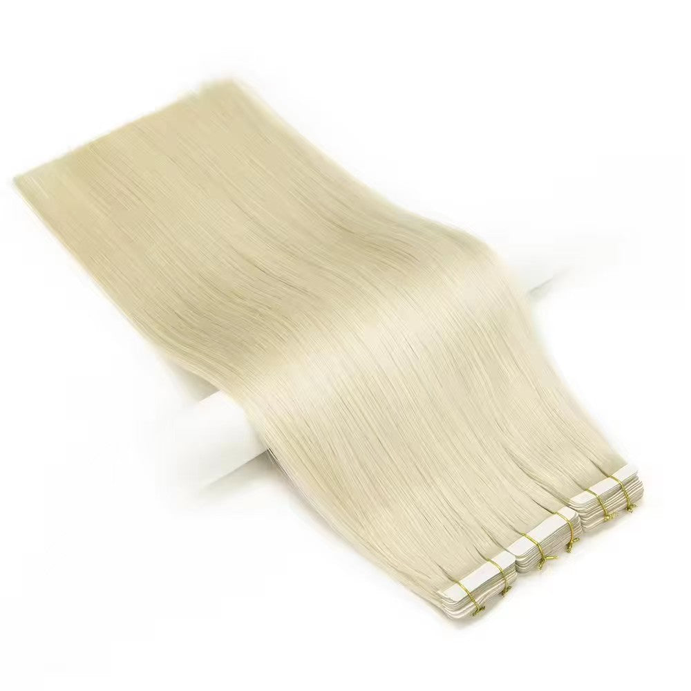 Remy Human Hair Pure Light Straight Tape Hair Extensions (Injected Tape)