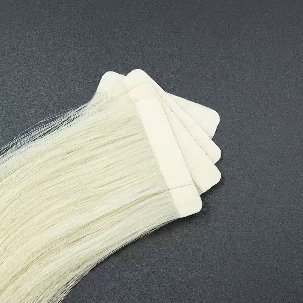 Remy Human Hair Pure Light Straight Tape Hair Extensions (Injected Tape)