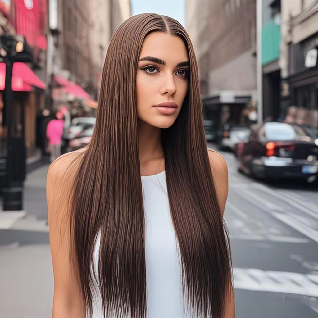 Wedoo Straight Middle Remy Hair Wigs