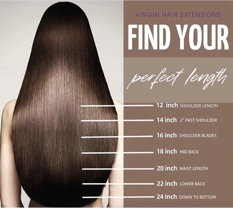 Wedoo Wig Length Reference 12-24 inch